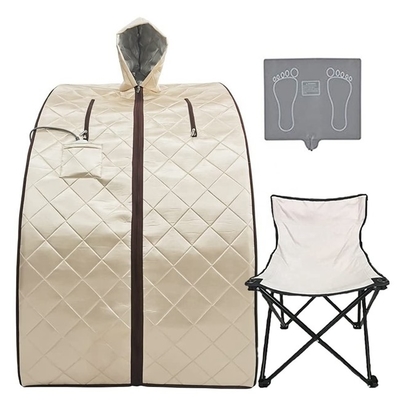 Ev Güzellik Spa için 700W-1000W Bir Kişi Taşınabilir Kızılötesi Sauna Çadırı