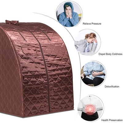 Taşınabilir Bireysel Buhar Sauna Ev Vücut Zayıflama Detoksu için 1 Kişilik Buhar Odası