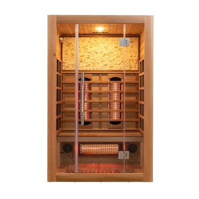 Tam Spektrumlu Kırmızı Sedir Ev Sauna Geleneksel İki Kişi