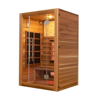 Tam Spektrumlu Kırmızı Sedir Ev Sauna Geleneksel İki Kişi