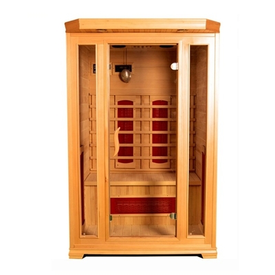 Oksijen Ionizer ile Özel Ev Hemlock 2 Kişilik Kızılötesi Sauna Odası