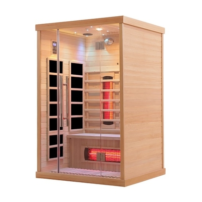 İki Kişilik Aile Kapalı Tam Spektrumlu Karbon Far Kızılötesi Sauna