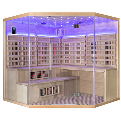 Daire için 6 Kişilik Stand Up Kızılötesi Buhar Sauna 110V-240V