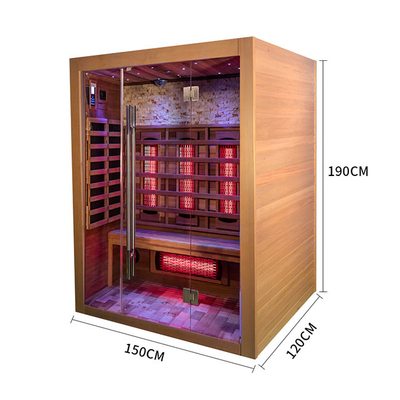 ODM Hemlock Home Kanada Spa Sauna Radyant Sağlık Sauna 2 Kişilik