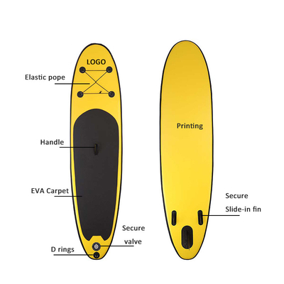 Sörf Turizmi Yoga Yarışması için 10cm Blow Up Sup Şişme Paddle Board